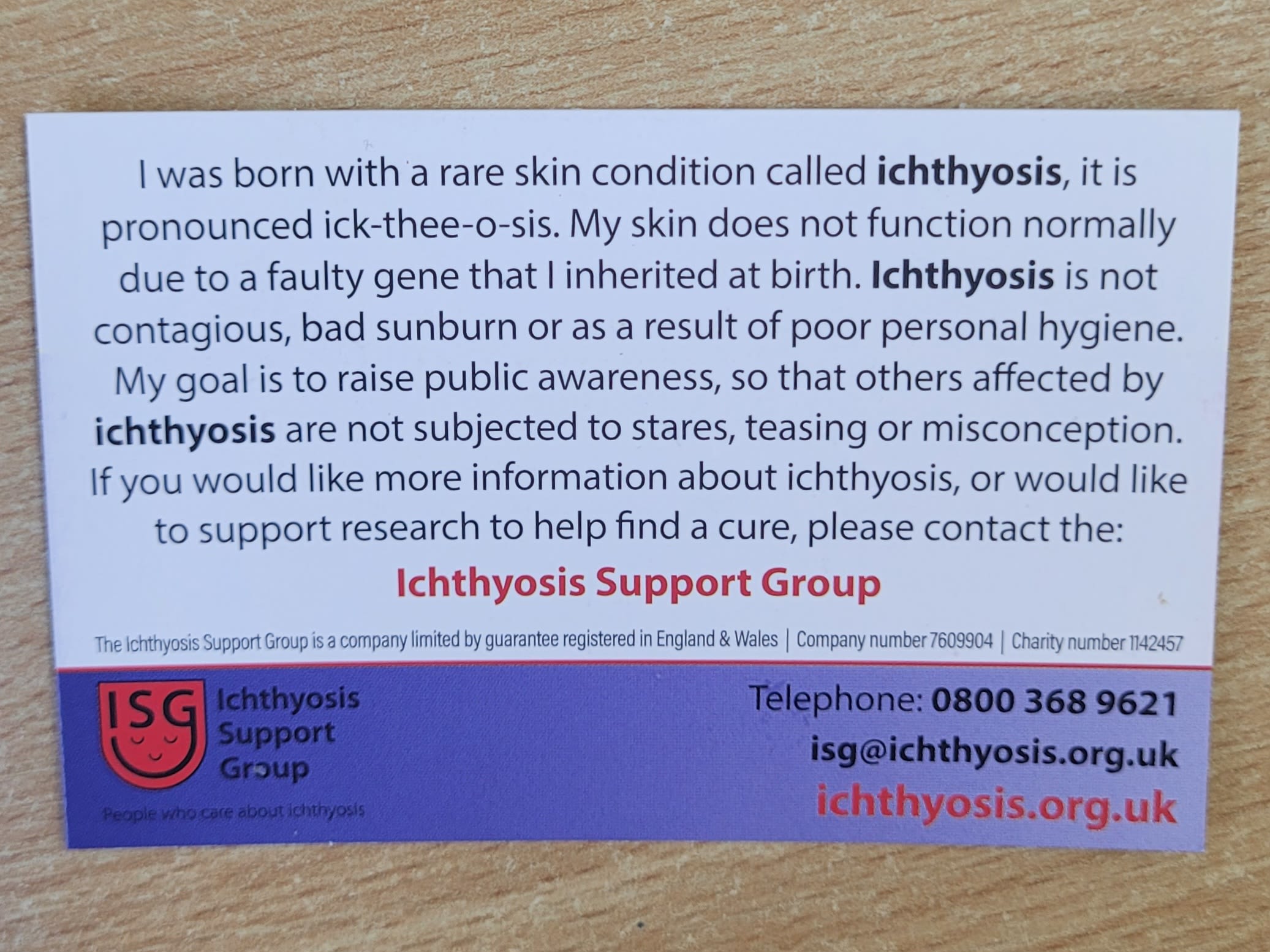 Awareness Cards (pack of 20)